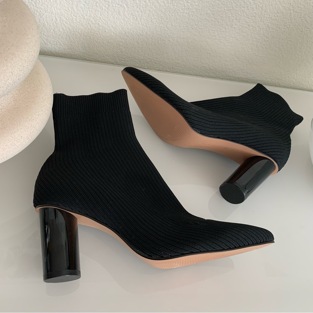 Zara Ribbed Sock Bootie Size 37